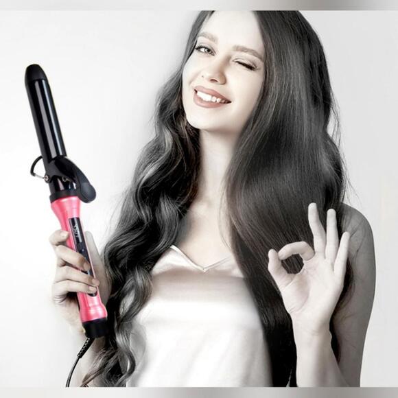 Beach Wave Curling Iron Wand 1/4 Inch, Hair Curler for Long Hair